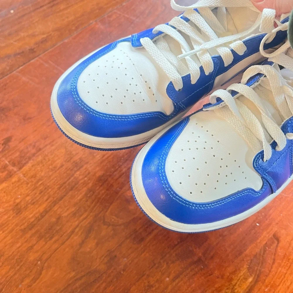 Nike Air Jordan 1 Mid Kentucky Blue White Royal Womens Shoes BQ6472-104 Size 9.5